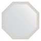 Зеркало настенное Octagon EVOFORM в багетной раме чеканка белая, 68,2х68,2 см, BY 3678