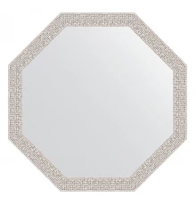Зеркало настенное Octagon EVOFORM в багетной раме мозаика хром, 58,2х58,2 см, BY 3680
