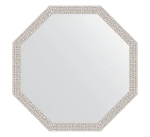 Зеркало настенное Octagon EVOFORM в багетной раме мозаика хром, 68,2х68,2 см, BY 3681
