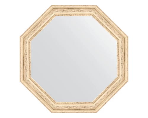 Зеркало настенное Octagon EVOFORM в багетной раме слоновая кость, 49,8х49,8 см, BY 3685