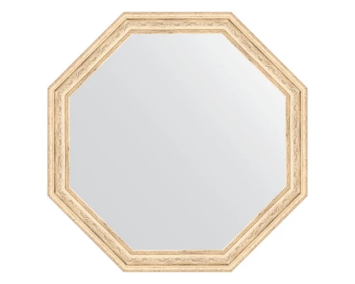 Зеркало настенное Octagon EVOFORM в багетной раме слоновая кость, 59,8х59,8 см, BY 3686