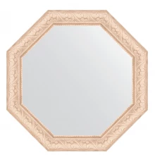 Зеркало настенное Octagon EVOFORM в багетной раме белёный дуб, 50,8х50,8 см, BY 3697