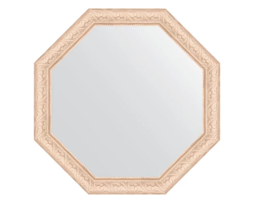 Зеркало настенное Octagon EVOFORM в багетной раме белёный дуб, 60,8х60,8 см, BY 3698