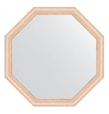 Зеркало настенное Octagon EVOFORM в багетной раме белёный дуб, 70,8х70,8 см, BY 3699