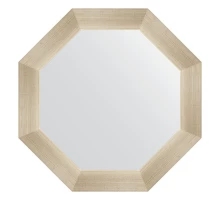 Зеркало настенное Octagon EVOFORM в багетной раме травленое серебро, 50,4х50,4 см, BY 3703
