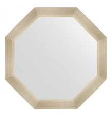 Зеркало настенное Octagon EVOFORM в багетной раме травленое серебро, 60,4х60,4 см, BY 3704