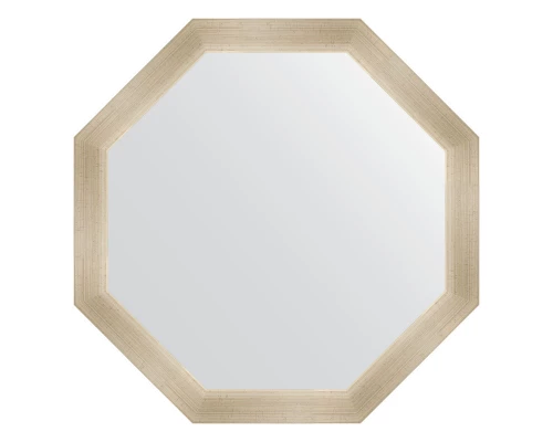 Зеркало настенное Octagon EVOFORM в багетной раме травленое серебро, 70,4х70,4 см, BY 3705