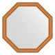 Зеркало настенное Octagon EVOFORM в багетной раме золотые бусы на бронзе, 71,6х71,6 см, BY 3708