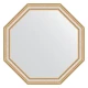 Зеркало настенное Octagon EVOFORM в багетной раме золотые бусы на серебре, 71,6х71,6 см, BY 3711
