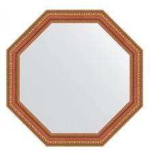 Зеркало настенное Octagon EVOFORM в багетной раме бронзовые бусы на дереве, 61,6х61,6 см, BY 3713