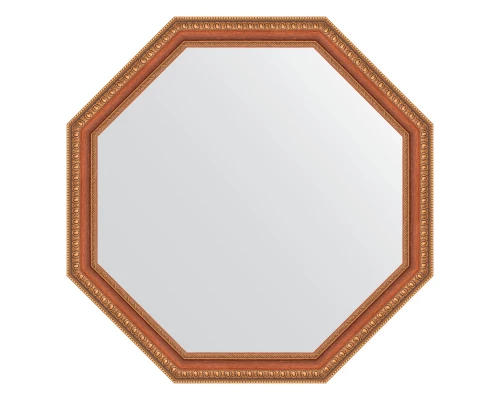 Зеркало настенное Octagon EVOFORM в багетной раме бронзовые бусы на дереве, 71,6х71,6 см, BY 3714