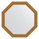 Зеркало настенное Octagon EVOFORM в багетной раме золотой акведук, 70,4х70,4 см, BY 3717