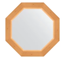 Зеркало настенное Octagon EVOFORM в багетной раме сосна, 51,6х51,6 см, BY 3718