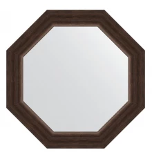 Зеркало настенное Octagon EVOFORM в багетной раме палисандр, 51,6х51,6 см, BY 3721
