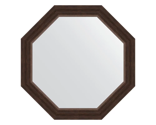 Зеркало настенное Octagon EVOFORM в багетной раме палисандр, 61,6х61,6 см, BY 3722