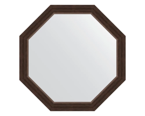 Зеркало настенное Octagon EVOFORM в багетной раме палисандр, 71,6х71,6 см, BY 3723
