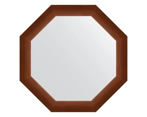 Зеркало настенное Octagon EVOFORM в багетной раме орех, 62,4х62,4 см, BY 3728