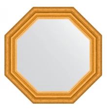 Зеркало настенное Octagon EVOFORM в багетной раме состаренное золото, 52,6х52,6 см, BY 3733