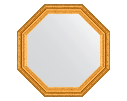Зеркало настенное Octagon EVOFORM в багетной раме состаренное золото, 62,6х62,6 см, BY 3734