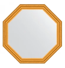 Зеркало настенное Octagon EVOFORM в багетной раме состаренное золото, 72,6х72,6 см, BY 3735