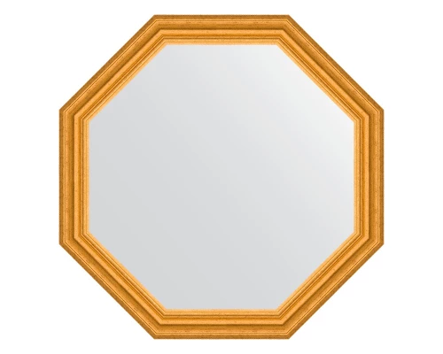 Зеркало настенное Octagon EVOFORM в багетной раме состаренное золото, 72,6х72,6 см, BY 3735