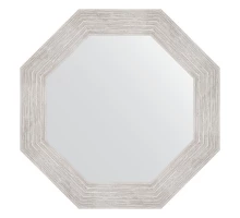 Зеркало настенное Octagon EVOFORM в багетной раме серебряный дождь, 53х53 см, BY 3736