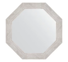 Зеркало настенное Octagon EVOFORM в багетной раме серебряный дождь, 63х63 см, BY 3737