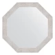 Зеркало настенное Octagon EVOFORM в багетной раме серебряный дождь, 73х73 см, BY 3738