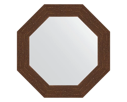 Зеркало настенное Octagon EVOFORM в багетной раме мозаика античная медь, 53х53 см, BY 3739