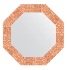 Зеркало настенное Octagon EVOFORM в багетной раме соты медь, 53х53 см, BY 3742