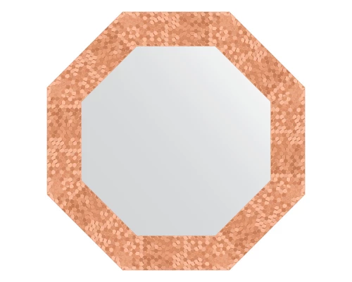 Зеркало настенное Octagon EVOFORM в багетной раме соты медь, 53х53 см, BY 3742