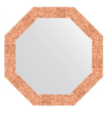 Зеркало настенное Octagon EVOFORM в багетной раме соты медь, 63х63 см, BY 3743