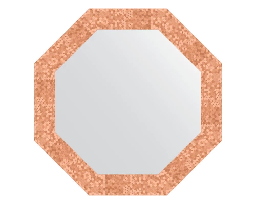 Зеркало настенное Octagon EVOFORM в багетной раме соты медь, 63х63 см, BY 3743