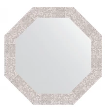 Зеркало настенное Octagon EVOFORM в багетной раме соты алюминий, 63х63 см, BY 3746