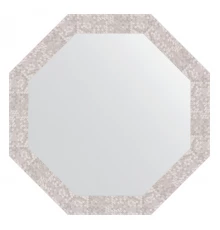 Зеркало настенное Octagon EVOFORM в багетной раме соты алюминий, 73х73 см, BY 3747