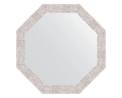 Зеркало настенное Octagon EVOFORM в багетной раме соты алюминий, 73х73 см, BY 3747