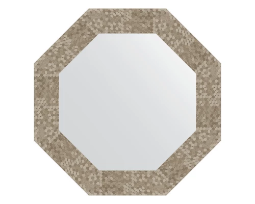 Зеркало настенное Octagon EVOFORM в багетной раме соты титан, 53х53 см, BY 3748
