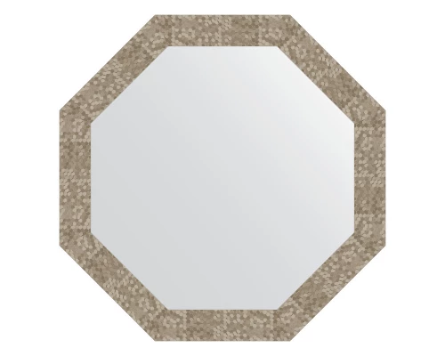 Зеркало настенное Octagon EVOFORM в багетной раме соты титан, 73х73 см, BY 3750