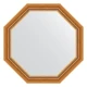 Зеркало настенное Octagon EVOFORM в багетной раме состаренное золото с плетением, 73,2х73,2 см, BY 3753