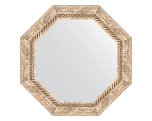 Зеркало настенное Octagon EVOFORM в багетной раме прованс с плетением, 53,2х53,2 см, BY 3757