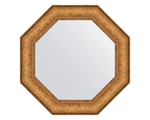 Зеркало настенное Octagon EVOFORM в багетной раме медный эльдорадо, 53,6х53,6 см, BY 3760