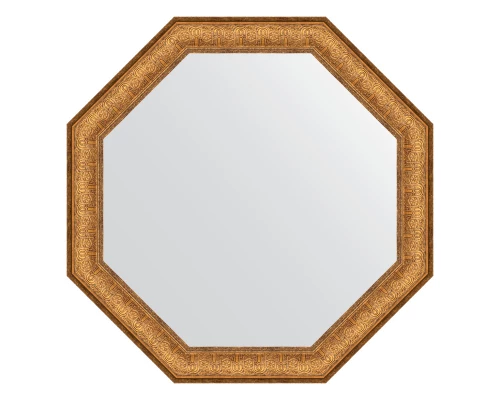 Зеркало настенное Octagon EVOFORM в багетной раме медный эльдорадо, 73,6х73,6 см, BY 3762