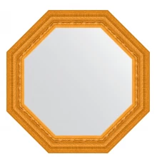 Зеркало настенное Octagon EVOFORM в багетной раме сусальное золото, 64,8х64,8 см, BY 3764