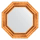Зеркало настенное Octagon EVOFORM в багетной раме римское золото, 56,6х56,6 см, BY 3784