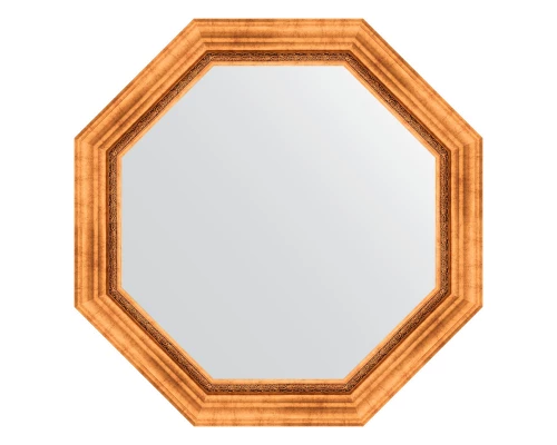 Зеркало настенное Octagon EVOFORM в багетной раме римское золото, 76,6х76,6 см, BY 3786