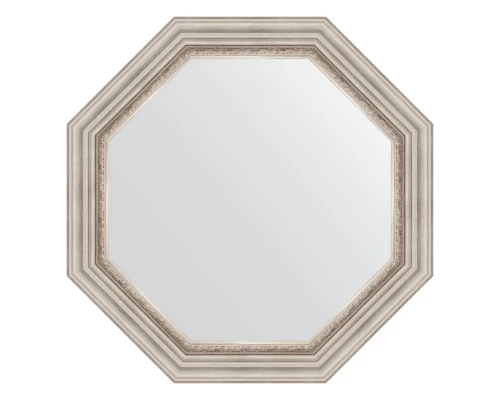 Зеркало настенное Octagon EVOFORM в багетной раме римское серебро, 76,6х76,6 см, BY 3789