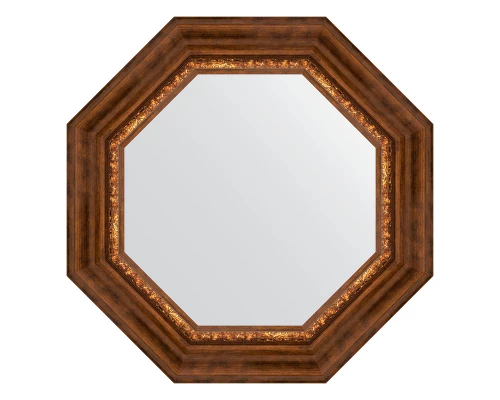 Зеркало настенное Octagon EVOFORM в багетной раме римская бронза, 56,6х56,6 см, BY 3790