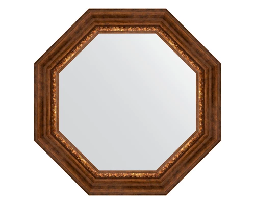 Зеркало настенное Octagon EVOFORM в багетной раме римская бронза, 66,6х66,6 см, BY 3791