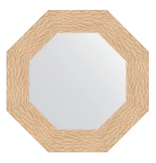 Зеркало настенное Octagon EVOFORM в багетной раме золотые дюны, 56,6х56,6 см, BY 3796
