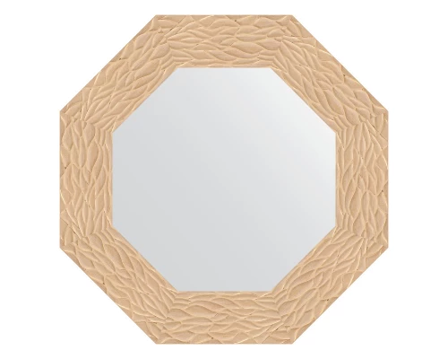 Зеркало настенное Octagon EVOFORM в багетной раме золотые дюны, 56,6х56,6 см, BY 3796